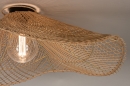 Foto 31021-5: Grote plafondlamp van riet met een doorsnede van maar liefst 85 cm