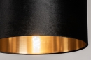 Foto 31101-7 detailfoto: Messing vloerlamp met zwarte kap van fluweel