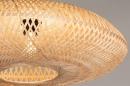 Foto 31135-11: Japandi Stehleuchte, Bogenlampe mit Rattanschirm