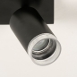 Foto 31413-7 detailfoto: Zwarte dubbele spot met transparante ringen