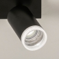 Foto 31413-8 detailfoto: Zwarte dubbele spot met transparante ringen