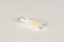 Foto 366-1: LED-Lichtquelle für G9-Fassung in einer Ausführung mit dim to warm Licht. 3 W. 