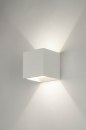 Foto 71350-1: Vierkante wandlamp van keramiek