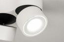 Foto 72788-11 detailfoto: Moderne 2-lichts design plafondspot uitgevoerd in mat wit en voorzien van led verlichting.