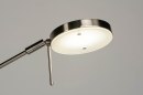 Foto 73197-9 detailfoto: Dimbare led leeslamp / vloerlamp uitgevoerd in staal.