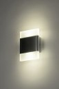 Foto 73215-1: Platte, moderne led wandlamp / badkamerlamp / buitenlamp. 