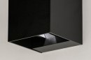 Foto 73239-8: Wandlamp vierkant en zwart met verstelbare lichtbundels
