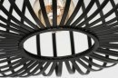 Foto 73293-4 detailfoto: Grote Ronde plafondlamp in Zwart voor sfeervolle Plafondverlichting