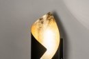 Foto 73541-7 detailfoto: Grote zwart met gouden wandlamp