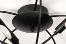 Foto 73665-11: Sfeervolle badkamerlamp plafondlamp uitgevoerd in mat zwarte kleur.
