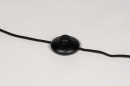 Foto 73813-10: Retro vloerlamp / mushroom lamp in een mat zwarte kleur, geschikt voor led verlichting.