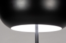Foto 73813-6: Retro vloerlamp / mushroom lamp in een mat zwarte kleur, geschikt voor led verlichting.