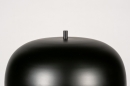 Foto 73813-8: Retro vloerlamp / mushroom lamp in een mat zwarte kleur, geschikt voor led verlichting.