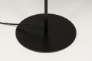 Foto 73813-9: Retro vloerlamp / mushroom lamp in een mat zwarte kleur, geschikt voor led verlichting.