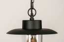 Foto 73889-7 detailfoto: Zwarte hanglamp voor buiten in landelijke stijl