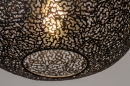 Foto 73942-4: Schitterende plafondlamp in mat zwarte kleur welke garant staat voor unieke sfeerverlichting!