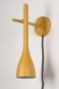 Foto 73963-6: Okergele wandlamp met een bijzonder design