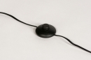 Foto 74113-11 detailfoto: Zwarte retro vloerlamp met drie bollen en gouden details