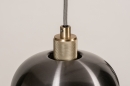 Foto 74205-13: Moderne hanglamp voorzien van drie metalen kappen, geschikt voor vervangbaar led.