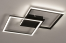 Foto 74227-3: Dimmbare schwarze LED-Deckenleuchte mit hoher Lichtausbeute