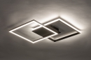 Foto 74227-6: Dimbare zwarte led plafondlamp met hoge lichtopbrengst 
