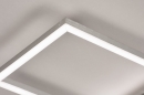 Foto 74232-8: Dimbare led plafondlamp met hoge lichtopbrengst, uitgevoerd in aluminium met chroom.