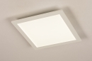 Foto 74233-2 anders: Strakke, platte, led plafondlamp voorzien van hoge lichtopbrengst en instelbare lichtkleur en lichtsterkte. 