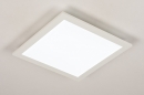 Foto 74233-4 anders: Strakke, platte, led plafondlamp voorzien van hoge lichtopbrengst en instelbare lichtkleur en lichtsterkte. 