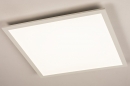 Foto 74234-2: Strakke, platte, led plafondlamp in grote afmeting, voorzien van een zeer hoge lichtopbrengst, instelbare lichtkleur & lichtsterkte.