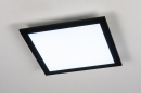 Foto 74236-3: Strakke, platte, led plafondlamp voorzien van hoge lichtopbrengst en instelbare lichtkleur en lichtsterkte.