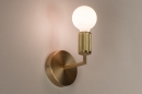 Foto 74315-3: Messing fittinglamp als wandlamp en bedlamp