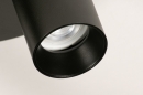 Foto 74322-8: Funktionaler, schwarzer Deckenstrahler mit toller Lichtwirkung in dezentem, rundem Design.