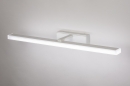 Foto 74405-3: Moderne en zeer functionele wandlamp / spiegellamp / badkamerlamp voorzien van led verlichting.