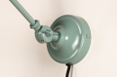 Foto 74471-12: Zeegroene wandlamp met verstelbare arm 'industrieel'