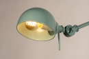 Foto 74471-8: Zeegroene wandlamp met verstelbare arm 'industrieel'