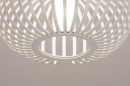 Foto 74570-3: Witte open badkamerlamp /  plafondlamp van gietijzer, geschikt voor led verlichting