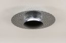 Foto 74661-2 onderaanzicht: Grote plafondlamp in het zwart voor woonkamer of hal