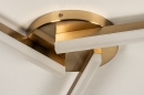 Foto 74700-7: Led plafondlamp in goud voor in de badkamer