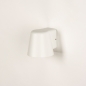 Foto 74861-6 schuinaanzicht: Goedkope wandlamp voor binnen, buiten en de badkamer in het wit met een GU10 fitting