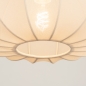 Foto 74886-8 detailfoto: Luxe beige lampion hanglamp van stof in japandi stijl 