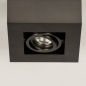 Foto 74910-10: Luxuriöser quadratischer GU10-Deckenstrahler aus braunem Metall