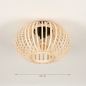 Foto 74919-1 maatindicatie: Mooie open plafondlamp van bamboe 