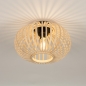 Foto 74919-2 onderaanzicht: Mooie open plafondlamp van bamboe 