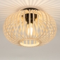 Foto 74919-3 onderaanzicht: Mooie open plafondlamp van bamboe 