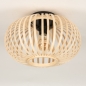Foto 74919-4 onderaanzicht: Mooie open plafondlamp van bamboe 