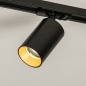 Foto 74944-10 detailfoto: Luxe spanningsrail in het zwart met vier spots en verder uit te breiden met o.a. hanglampen