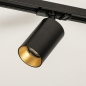 Foto 74944-13 detailfoto: Luxe spanningsrail in het zwart met vier spots en verder uit te breiden met o.a. hanglampen