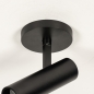 Foto 74960-11 detailfoto: Zwarte spot met cilindervormige kap en dimbare led verlichting, dim to warm 