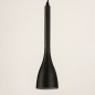 Foto 74968-10 detailfoto: Zwarte 4-lichts hanglamp van metaal in minimalistisch design en gedraaid strijkijzersnoer