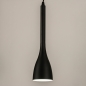 Foto 74968-9 detailfoto: Zwarte 4-lichts hanglamp van metaal in minimalistisch design en gedraaid strijkijzersnoer